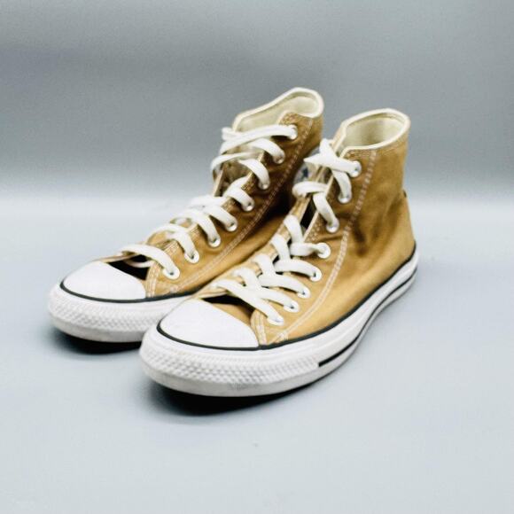 Converse Shoes Men 8 Brown Canvas Chuck Taylor All Star High Top Trainer Sneaker - Picture 3 of 9